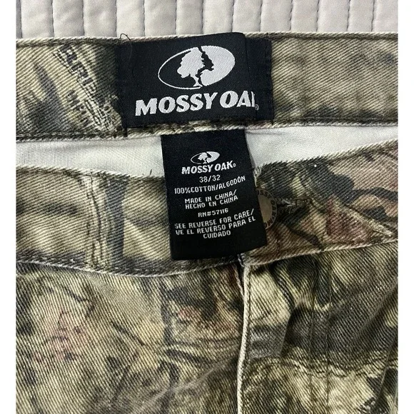 Mossy Oak Break Up Infinity Camo Pants Straight Fit Camouflage Mens 38x32 - Picture 2 of 10